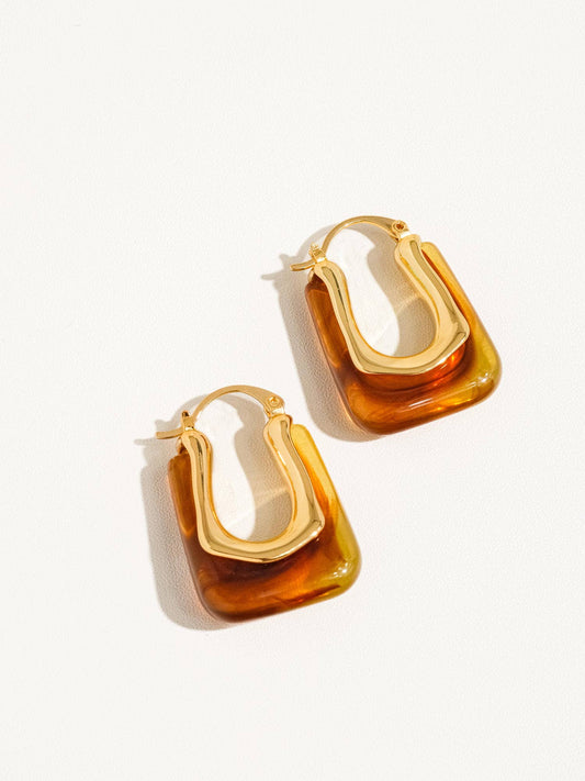Flânerie by MAIQ - Talia 18K Gold U-Shaped Boho Hoop Earring