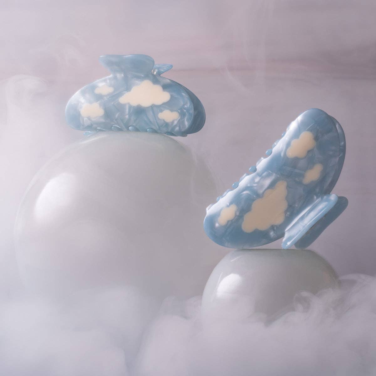 Blue Sky With White Clouds Hair Clip