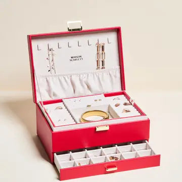 Denise Leather Jewelry Box - Maison Scarlett
