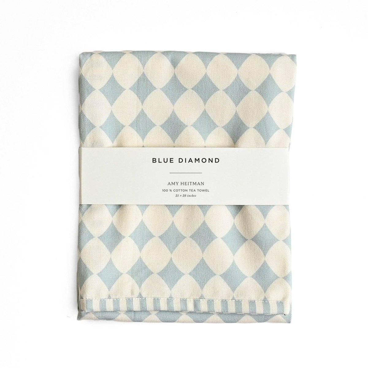 Blue Diamond Tea Towel - Amy Heitman