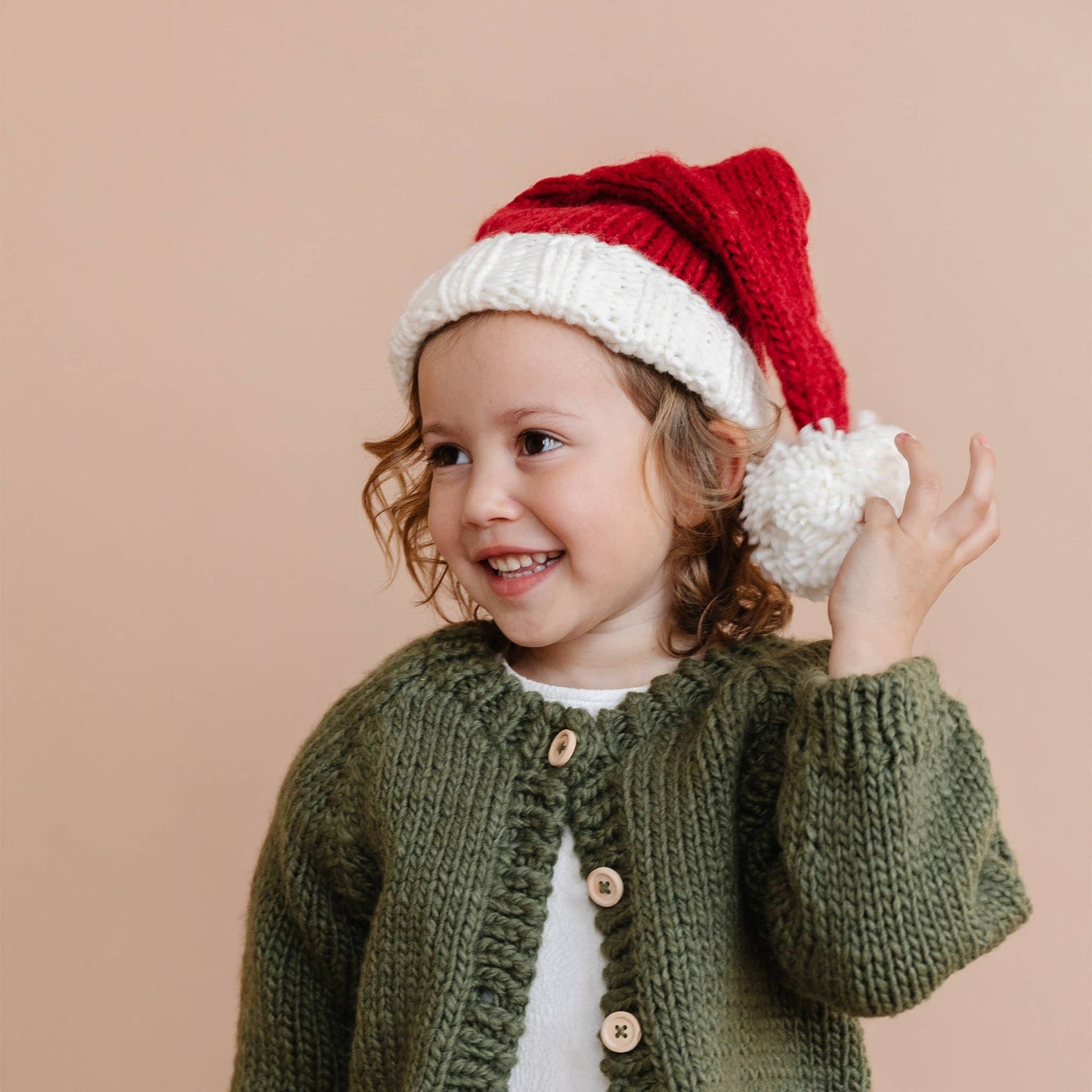 Santa Hat Kids Baby Christmas Holiday Gift - The Blueberry Hill