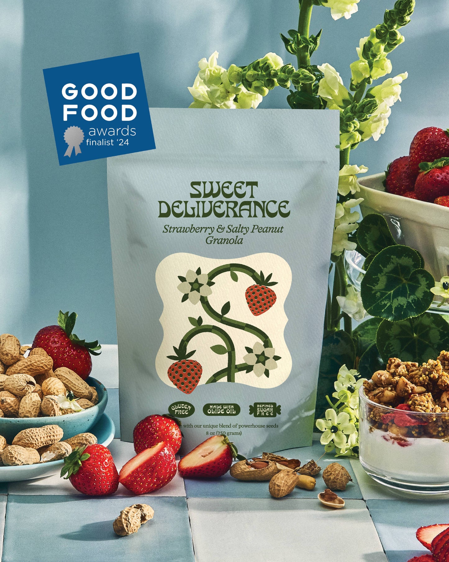 Strawberry & Salty Peanut Granola - Sweet Deliverance