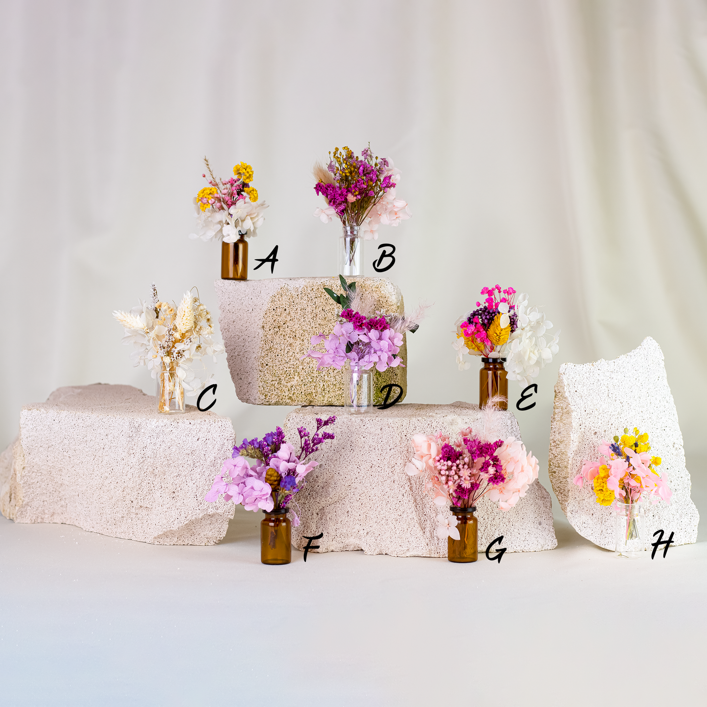 MIni Dried Flowers Bouquet with gift box