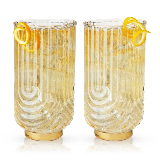 Gatsby Highball Glasses Set of 2