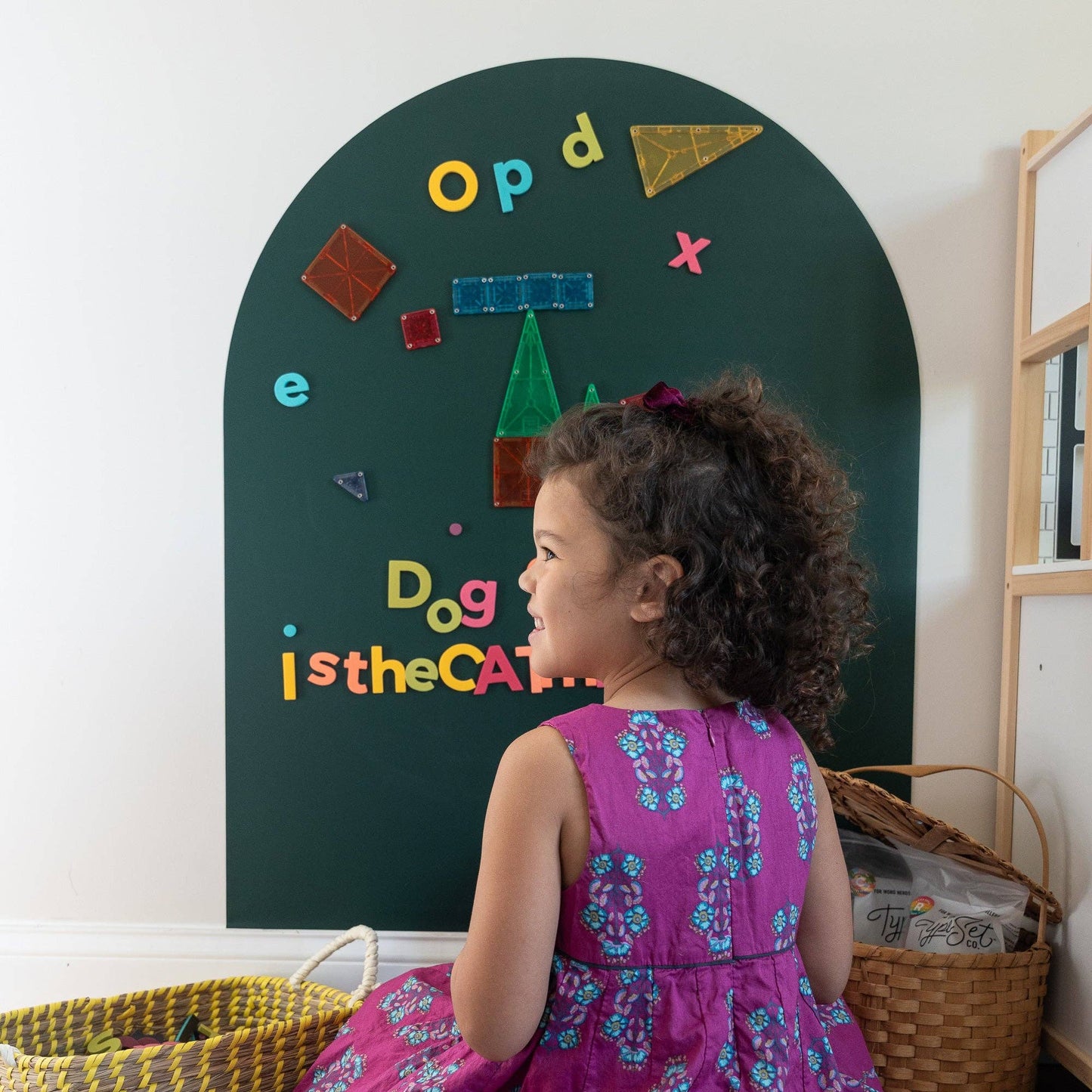 Rainbow Pop Letters - The Type Set Co. - 2" 75pc Lowercase Magnetic Letters