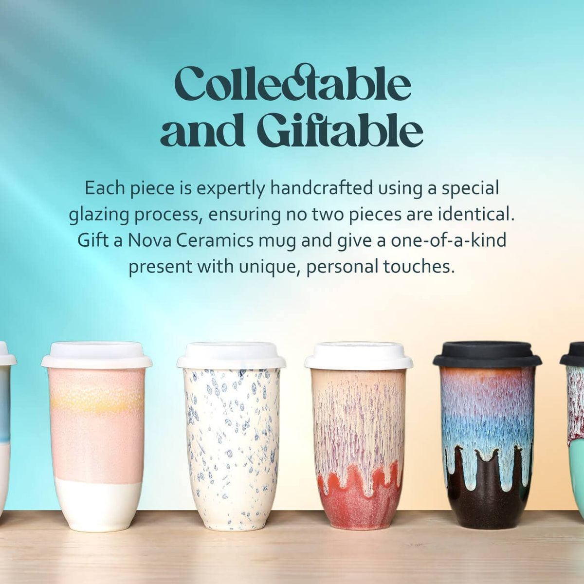 Astral Bloom Ceramic Travel Cup 16oz - Nova Ceramics Travel Mugs