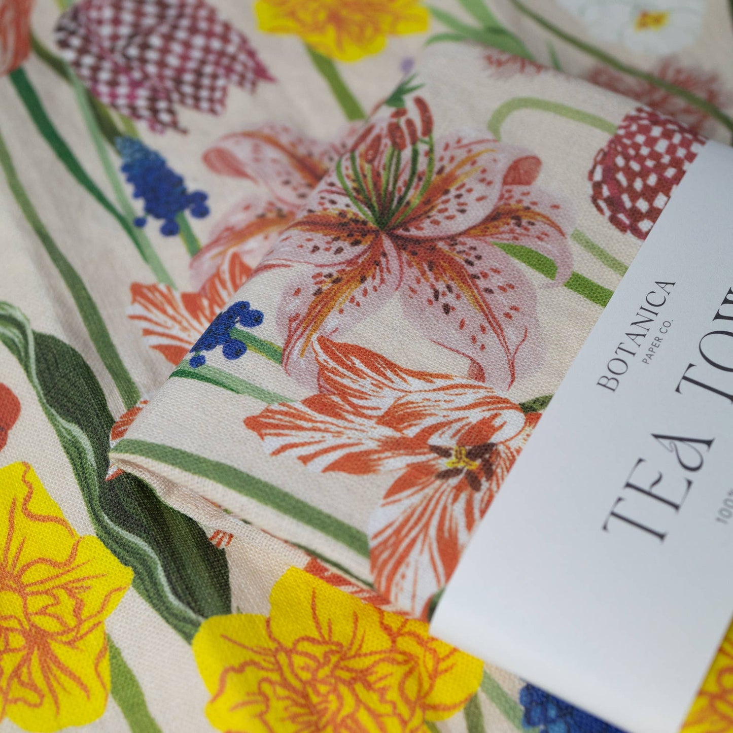 SPRING | 100% LINEN TEA TOWEL - Botanica Paper Co.