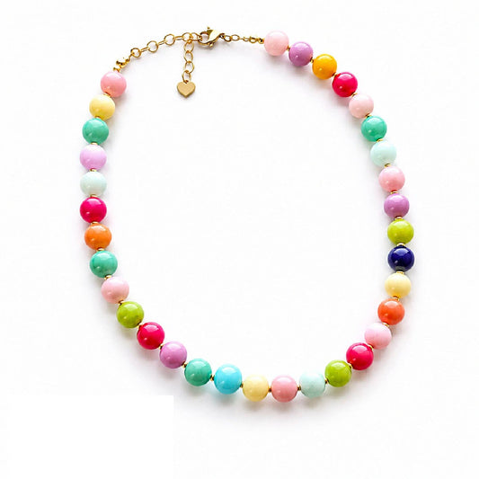 Sherbet Dreams Colorful Beaded Necklace - The Silver Wren