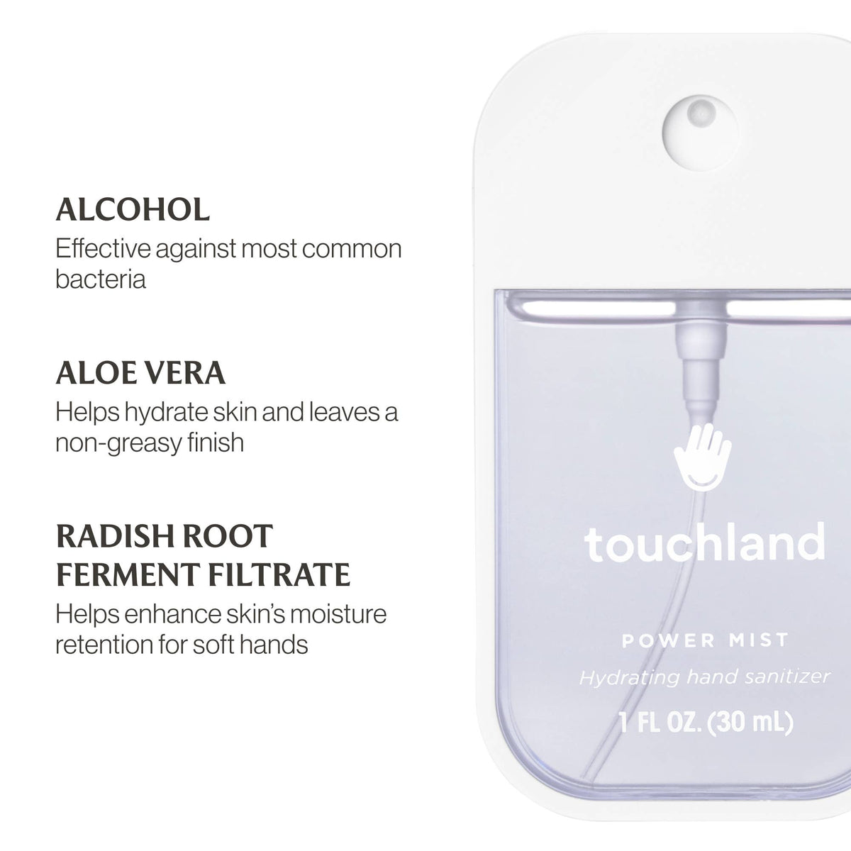 Rainwater Power Mist Hydrating Hand Sanitizer - Touchland