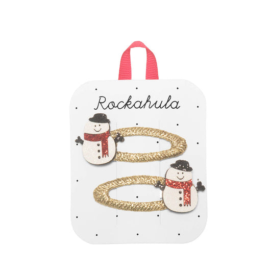 Snowman Glitter Clips - Rockahula Kids US