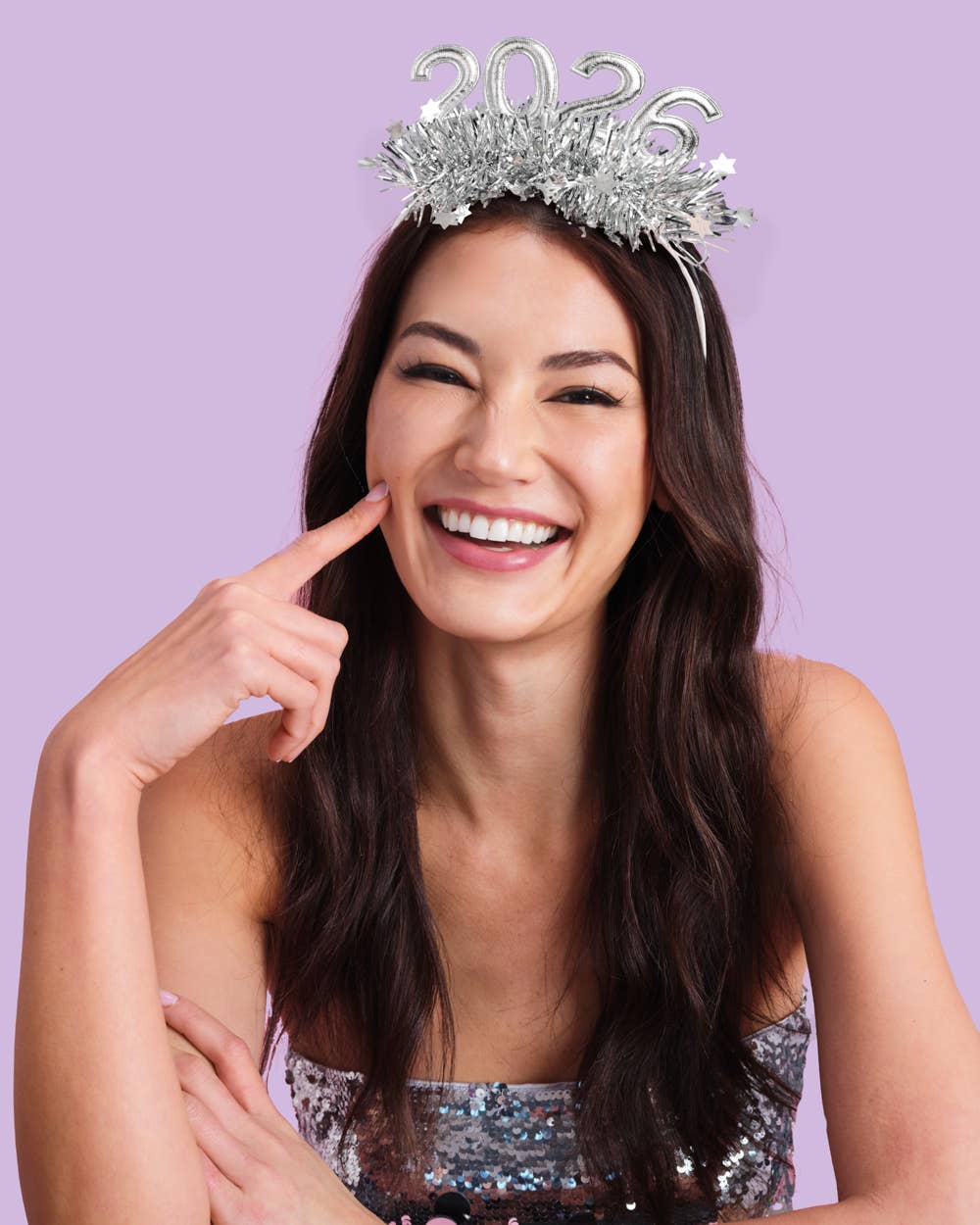 2026 Puffy Headband - fringe headband NYE New Year's Eve 2026