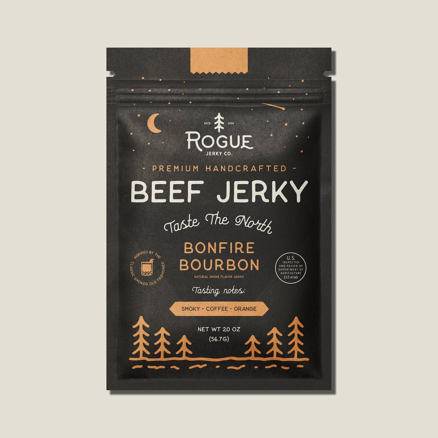 Bonfire Bourbon Beef Jerky - Rogue Jerky Co.