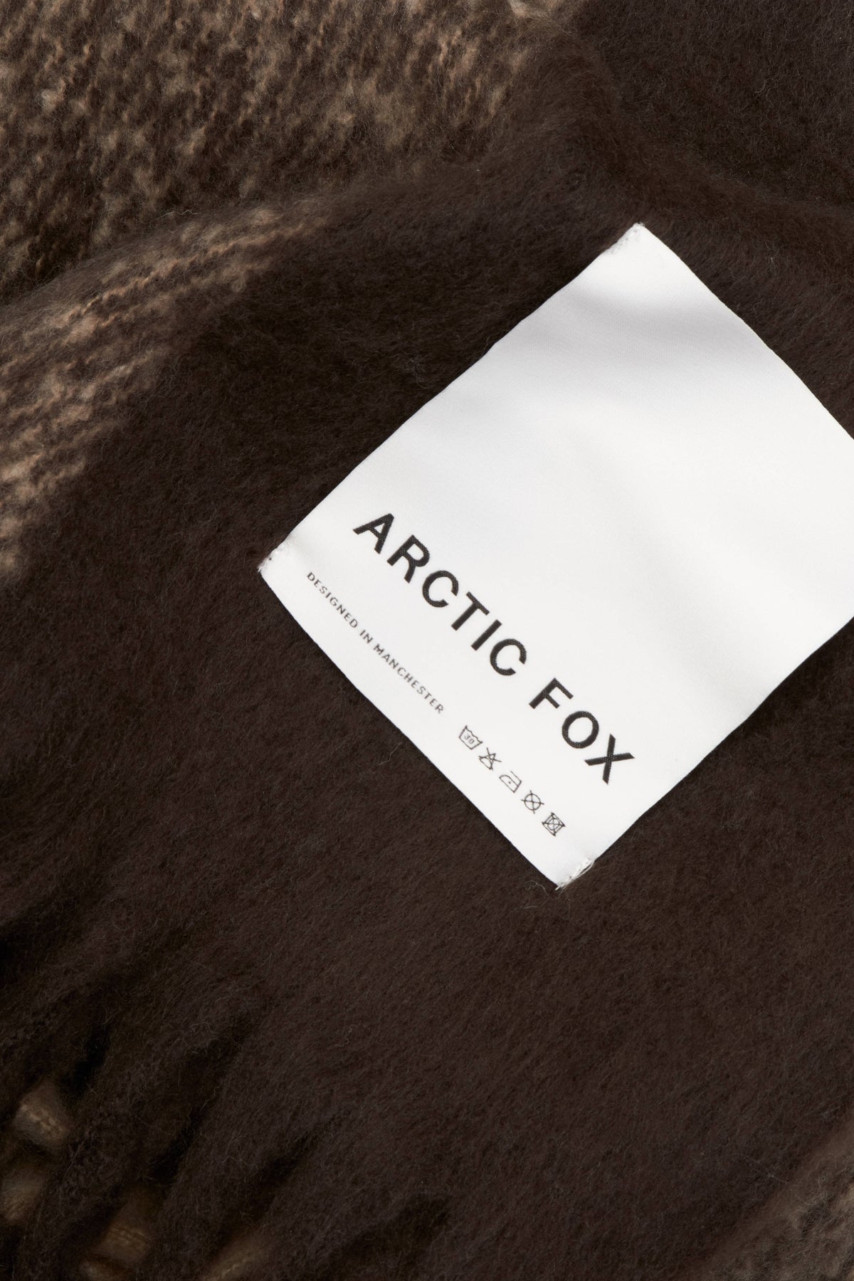 Reykjavik Throw Dark Earth Brown - Arctic Fox & Co. - North America - The Reykjavik Throw - 100% Recycled - FW26