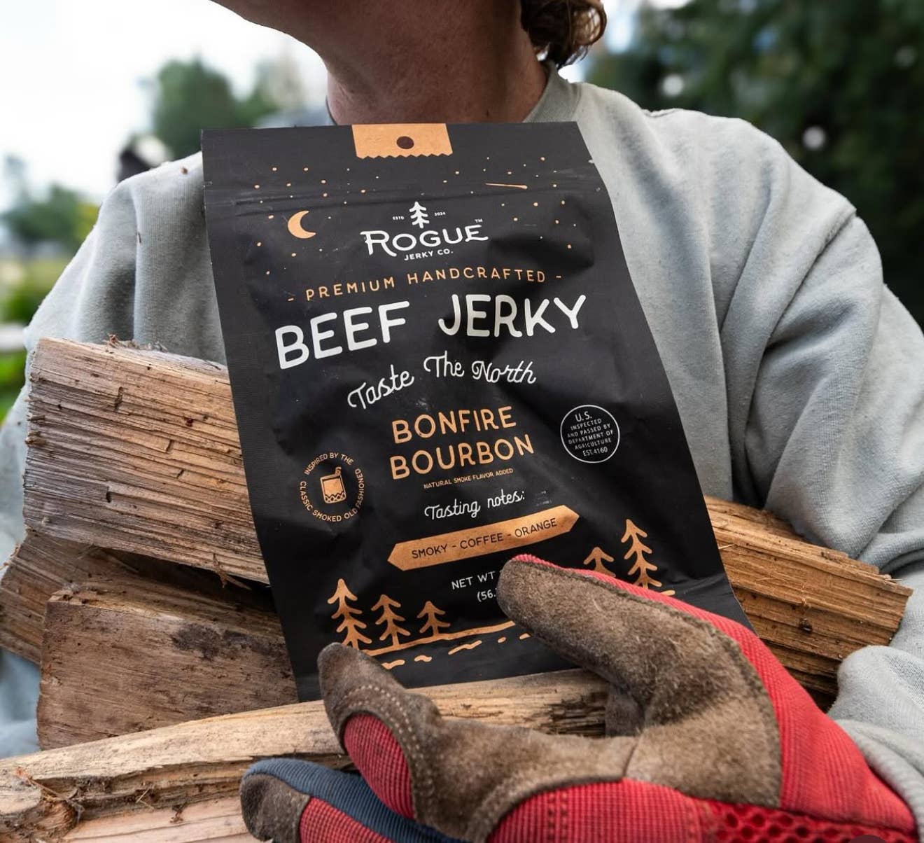 Bonfire Bourbon Beef Jerky - Rogue Jerky Co.