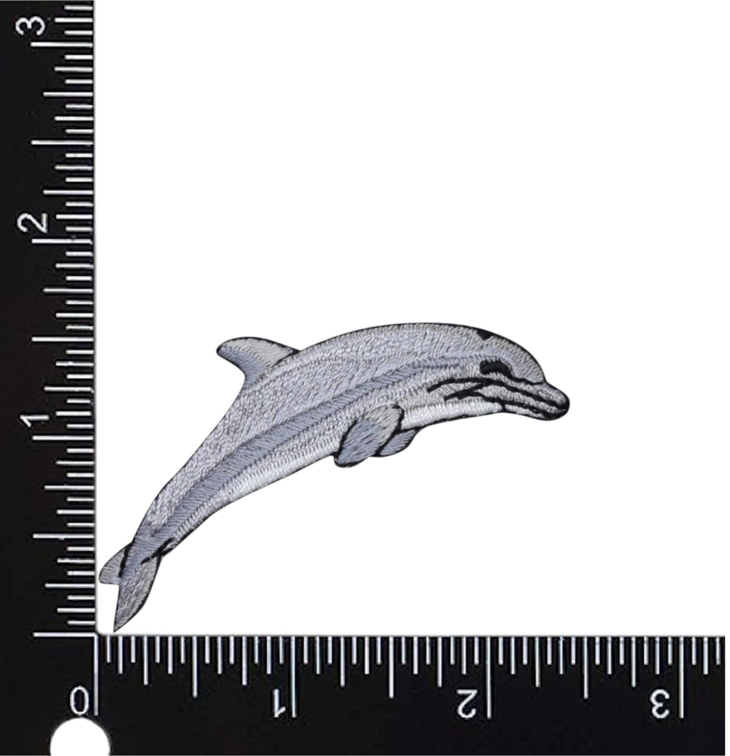 Wholesale Applique - Single Dolphin - Realistic - Ocean Animal - Iron on Patch